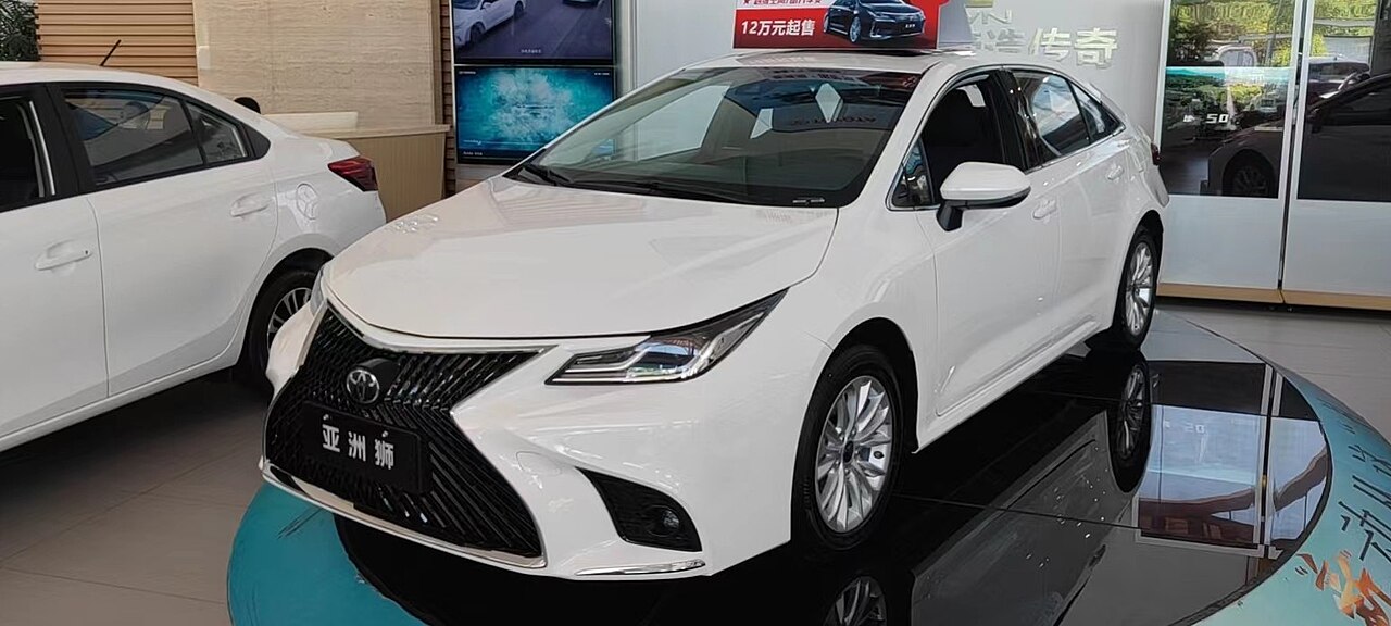 Toyota Allion sedan for family and executive travel